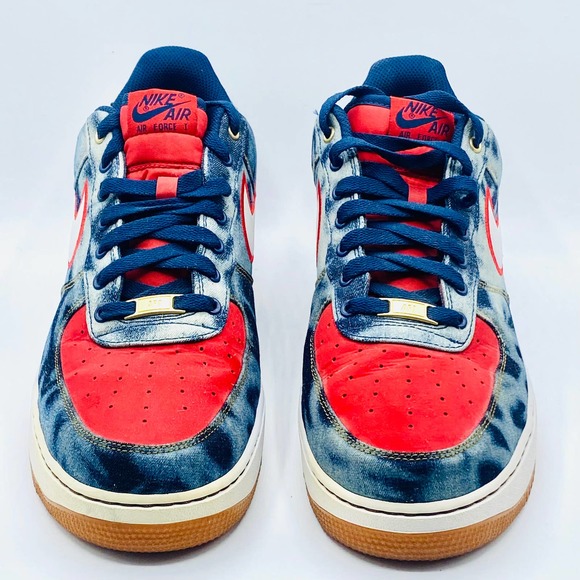 Nike Air Force 1 Low 'Acid Washed Denim' Great Condition (Size 13) - Picture 4 of 8